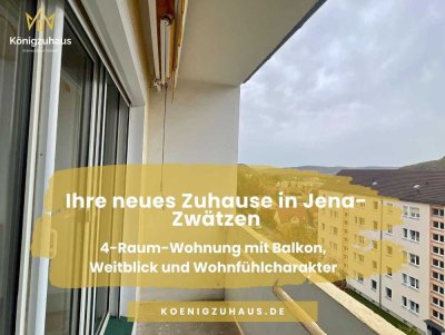 Ankommen in Jena-Zwätzen - 4-Raum-Wohnung mit Weitblick