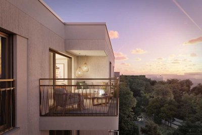 3-Zimmer-Wohnung mit Badezimmer en suite und Balkon