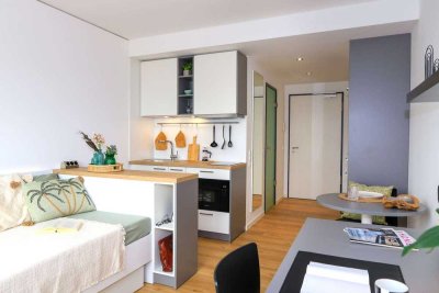 DIE ZIMMEREI | Möblierte 1-Zimmer-Wohnung am Campus Riedberg perfekt für Studierende | Basic Bude
