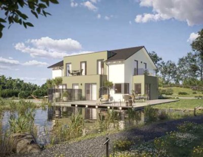 Grundstück von Laufenberg-Immobilien GmbH  & Bauidee von Danhaus  KFW40 inkl. PV Anläge