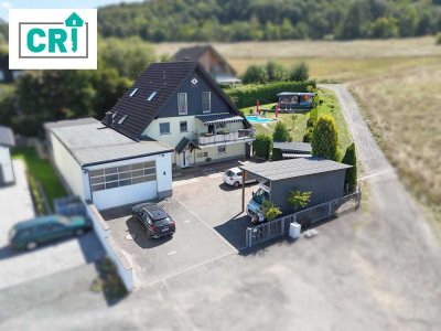Ihr Rückzugsort am Feldrand–Mehrfamilienhaus mit Garten, Pool und Sauna in Lohra-Kirchvers