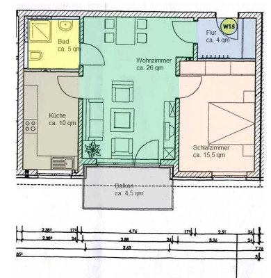 Exklusive 2-Zimmer-Wohnung in Baiersdorf