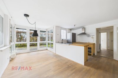 Zentrum &amp; Natur: Attraktive 3-Zimmer-Mietwohnung mit Garten