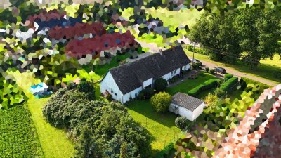 Freistehendes Einfamilienhaus mit großem Grundstück und Scheune in Bertkow