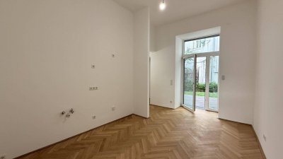 Traumhafte Gartenwohnung in 1020 Wien – Erstbezug mit Terrasse und Garage!