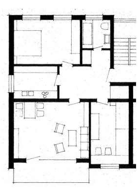 Sanierte 3-Zimmer-Hochparterre-Wohnung mit Balkon in Sarstedt