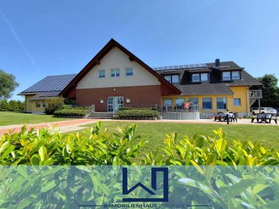 Alleinstellungsmerkmal: Moderne Pension & Veranstaltungshalle inklusive Inventar