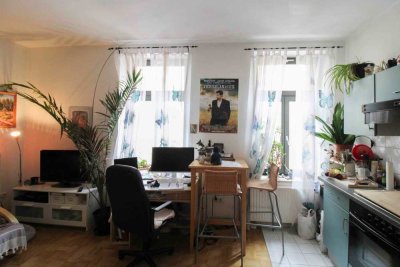 Vermietetes 1-Zimmer-Apartment in urbaner Citylage - Denkmalobjekt