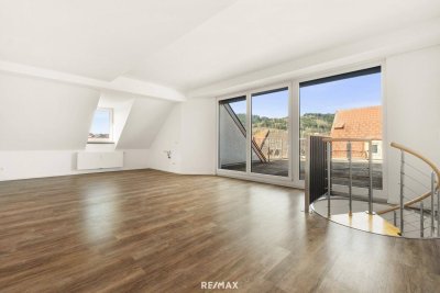 Stilvolle Maisonette-Mietwohnung mit einzigartigem Flair und sonniger Dachterrasse im Zentrum von St. Andrä