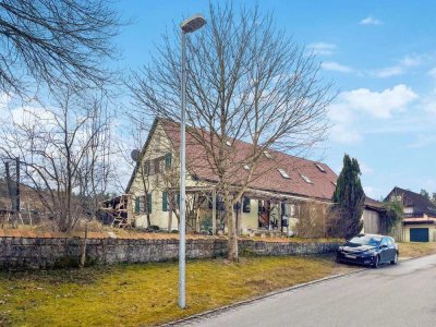 Vermietetes Einfamilienhaus mit Hof und Garten in Dürrwangen