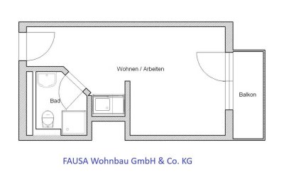 FÜR STUDENTEN: Apartment im 2. OG ab 01.12.2025
