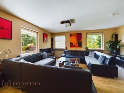 Stilvolle 130 qm Familienwohnung in Aussichtslage -  3,5 Zi. + 2 Bäder + Balkon+Garage+Einbauküche