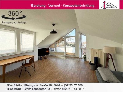 Moderne Dachgeschoss-Wohnung mit Balkon und traumhaften Blick in schöner Lage