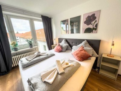 Möblierte 1-Zimmer-Wohnung mit Internet & Top-Verkehrsanbindung