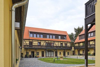 "Sächsischer Reiterhof": 2 Terrassen + Stellplatz