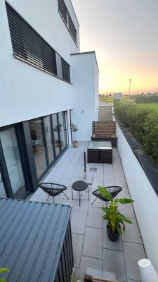 Exklusive 2-Raum-Einliegerwohnung mit gehobener Innenausstattung mit Balkon und EBK in Ofterdingen