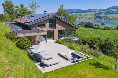 Seelagen-Idylle mit Flair!Exklusive Villa mit Seepanorama am schönen Irrsee