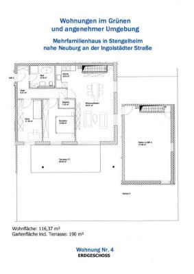 Neubauwohnung Nr. 18 in Stengelheim/Königsmoos