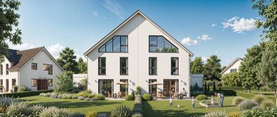 Große Doppelhaushälfte mit Keller und Garage in ruhiger Lage
