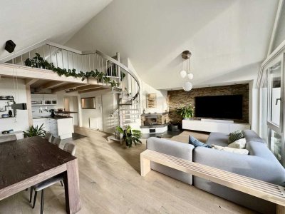 Maisonette (EBK, teilmöbl.) | Kamin | Südbalkon | TG + Wallbox | SmartHome