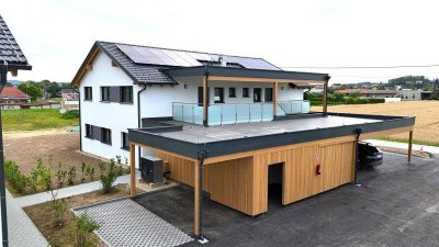 Nur mehr 3 verfügbar: Wunderschöne, vermietete Anlegerwohnungen (72m²) mit überdachten Terrassen, traumhaften Eigengärten und Riegersburgblick bei Fürstenfeld! Provisionsfrei!
