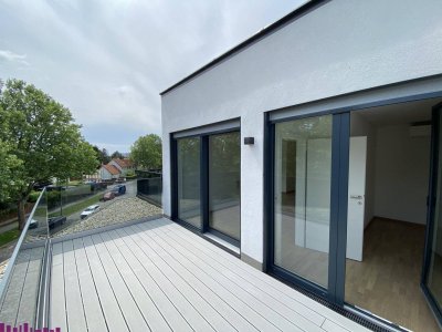 Moderne Dachgeschoßwohnung in 1220 Wien: 3 Zimmer, 2, Bäder, 2 Terrassen, Fußbodenheizung, Klimaanlage!