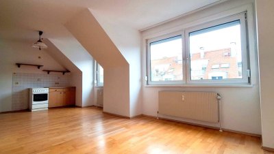 Helle Einzimmerwohnung in zentraler Lage mit Ausblick auf den Bisamberg