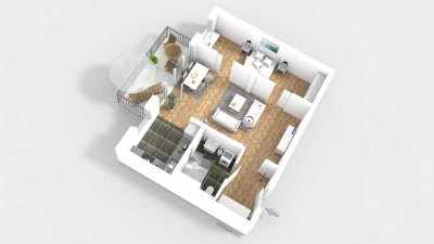 2-Zimmerwohnung mit Balkon in Berlin-Müggelheim