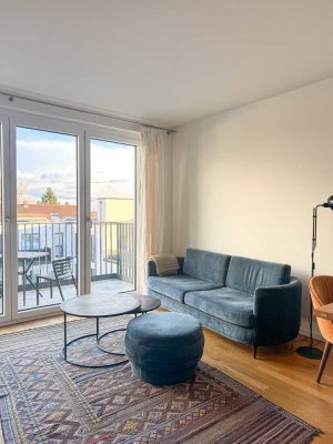 Moderne, möblierte 2-Zimmer-Wohnung mit Balkon im schönen Barmbek – ab Februar verfügbar!