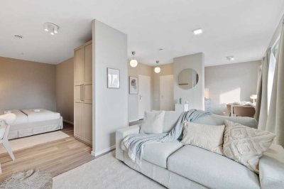 Möblierte Loft-Wohnung mit großem Balkon in Duisburg Duissern