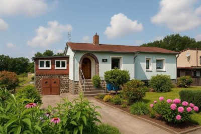 Modernisiertes Einfamilienhaus mit Pool, Garage und Weitblick ins Grüne