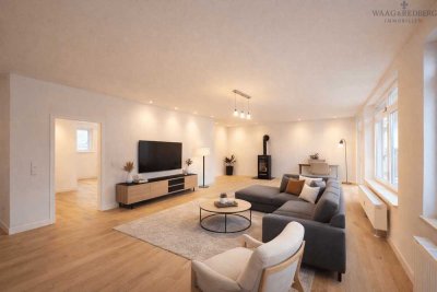 Wohnen wie im Haus: Gartenwohnung mit Terrasse & Pool