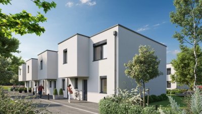 Helles Reihenhaus in der Reihenhausprojekt Pure Living in Wels