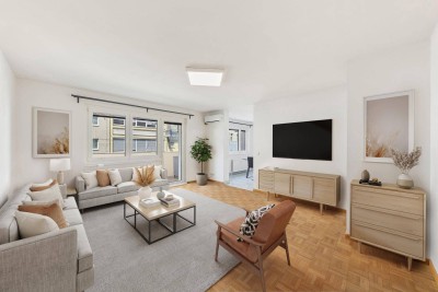 Freundliche 4-Zimmer-Wohnung mit Loggia in Bestlage beim Augarten