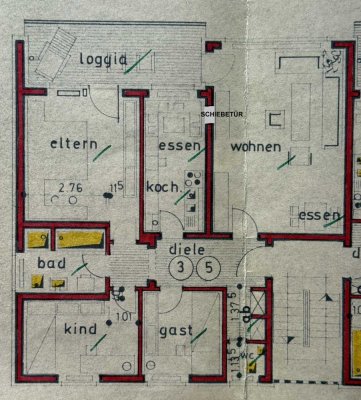 Nahezu perfekt geschnittenes Zuhause im 1. OG mit Loggia und Garage