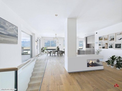 Exklusive Maisonett-Wohnung mit Panoramablick in Traumlage von Bad Häring