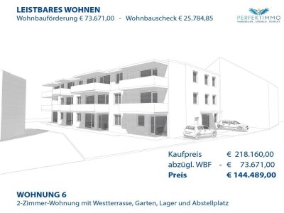„Wohnen mit Aussicht auf die Geierwand“ - Wohnbaugeförderte Neubauwohnung W 6