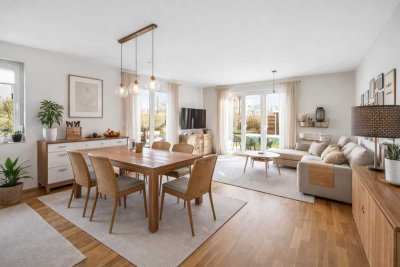 Moderne Wohnung mit grossem Garten und viel Platz für die Familie
