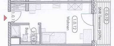UNI Flora - 1-Zimmer Apartment mit Terrasse ab 01.04.2026