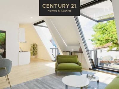 Neubau-3-Zimmer-Dachgeschosswohnung mit Cabrio-Balkon – modernes Zweifamilienhaus in Zweibrücken