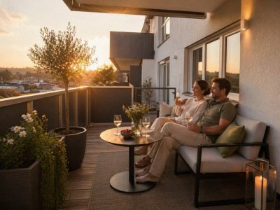PROVISIONSFREI: 4-Zimmer-Neubau mit Balkon &amp; Weitblick – Erstbezug, sofort beziehbar