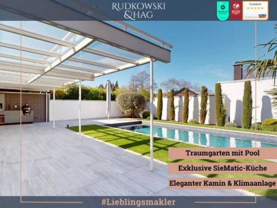 Stilvolles Wohnen – Traumgarten mit Pool und exklusivem Komfort
