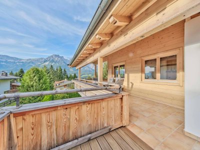 Attraktives Landhaus an der Skipiste mit Blick auf den Wilden Kaiser | Ski in - Ski out