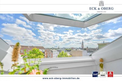Ihr neues Zuhause über den Dächern Kiels / 3 Zimmer-Dachgeschosswohnung mit Panoramaausblick