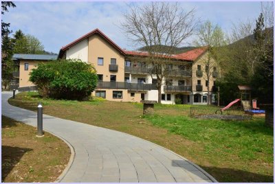 Charmante großzügige Wohnung, offener Wohn-Kochbereich, 1 Schlafzimmer, AR Bad, Balkon, Parkplatz.