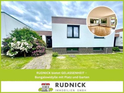 RUDNICK bietet GELASSENHEIT – Bungalowidylle mit Platz und Garten