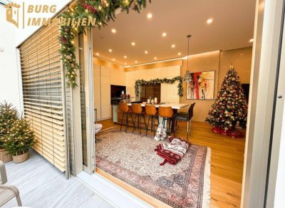 Christmas at Home – stilvolle Terrassenwohnung mit exklusiver Wohnküche