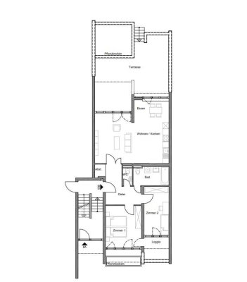 Provisionsfrei, Erstbezug nach Sanierung: Traumhafte, moderne 3-Zimmer-Wohnung am Messelpark