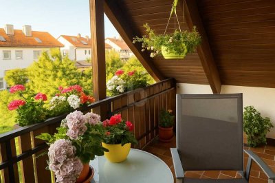 IDYLLISCH UND GEPFLEGT MIT TRAUMHAFTEM BALKON