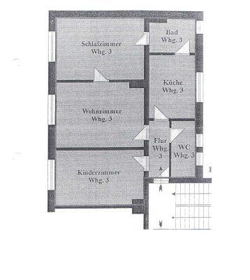 Großzügig geschnittene 3-Raum Wohnung
